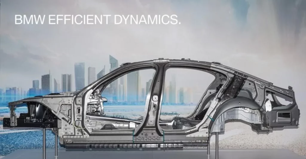 Konstruksi rangka mobil BMW yang kokoh dan ringan