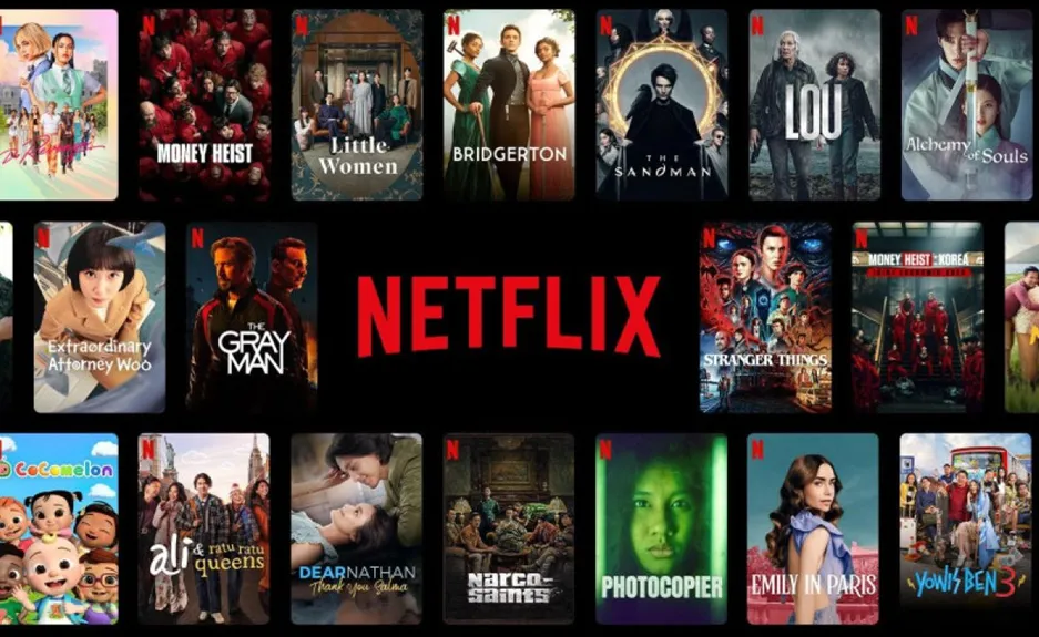 Streaming TV, media streaming video yang disampaikan langsung ke layar televisi: Netflix