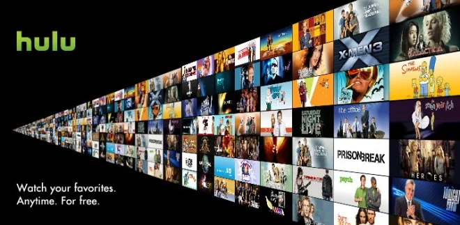 Streaming TV, media streaming video yang disampaikan langsung ke layar televisi: Hulu