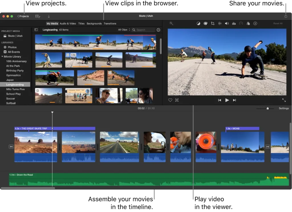 Aplikasi Edit Video Terbaik: iMovie